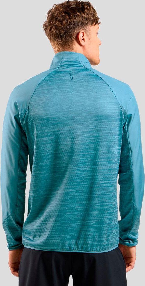 Veste Manches Longues Odlo Run Easy Warm Bleu Homme 5/7