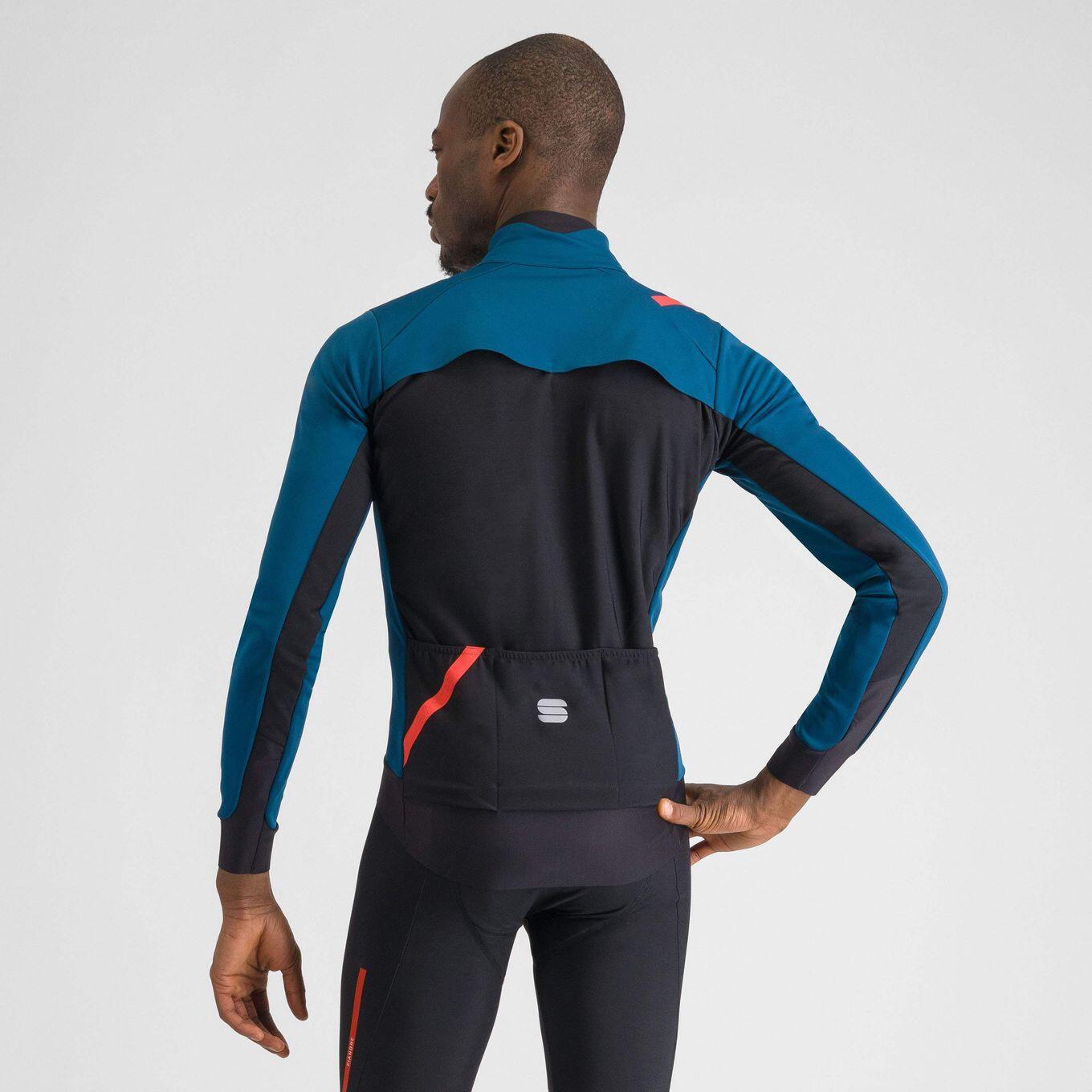 Heren Sportful Fiandre Pro Medium Long Sleeve Jas Blauw 2/7