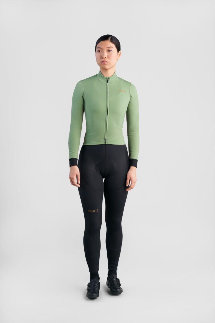 Camiseta de manga larga para mujer Spiuk Profit Cold&Rain W Verde 3/6