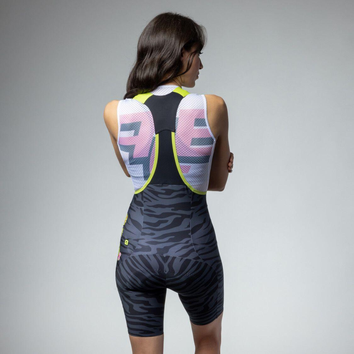 Damen Bibshorts Alé Sauvage Grau/Multi 2/5