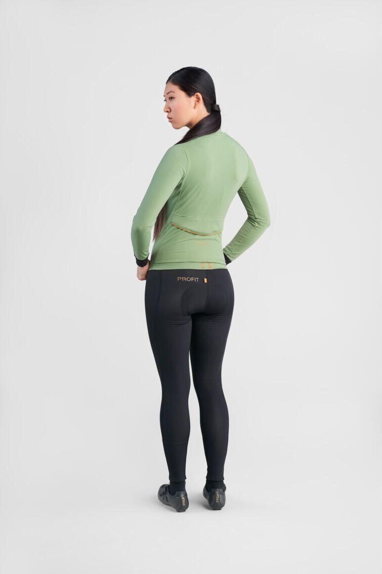 Camiseta de manga larga para mujer Spiuk Profit Cold&Rain W Verde 4/6
