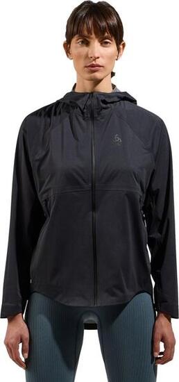 Women's Odlo Active 365 Performance Knit Regenjacke Schwarz