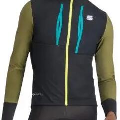 Sportful Supergiara Men's Long Sleeve Jacket Black/Green/Blue
