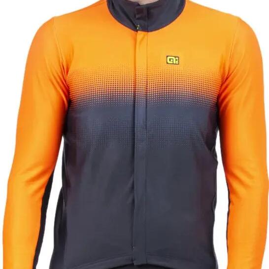 Alé Gradient Long Sleeve Jacket Black/Orange Fluo