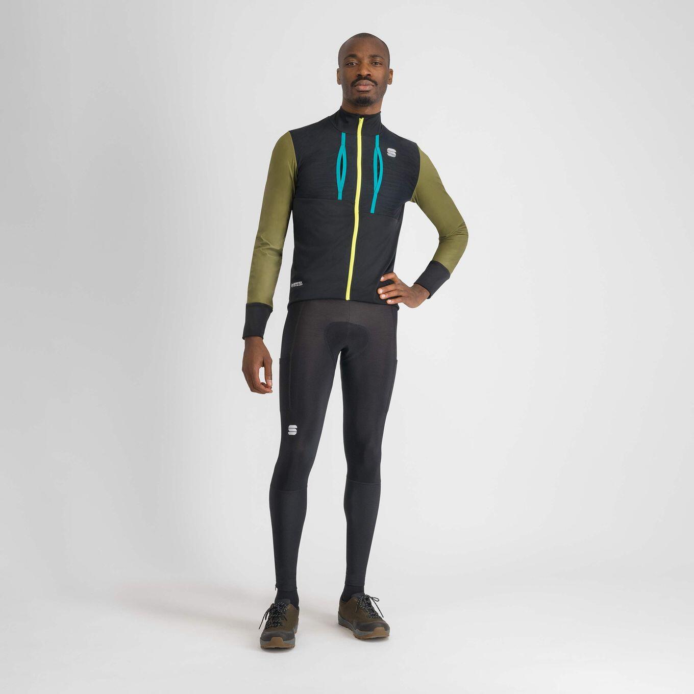 Veste Manches Longues Homme Sportful Supergiara Noir/Vert/Bleu 6/6