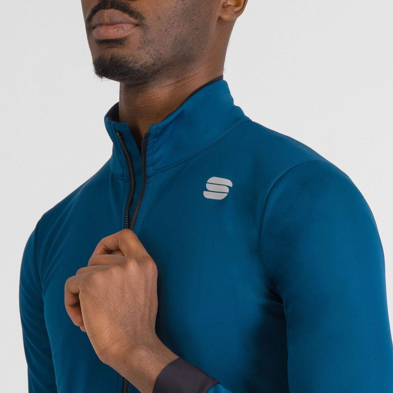 Heren Sportful Fiandre Pro Medium Long Sleeve Jas Blauw 6/7