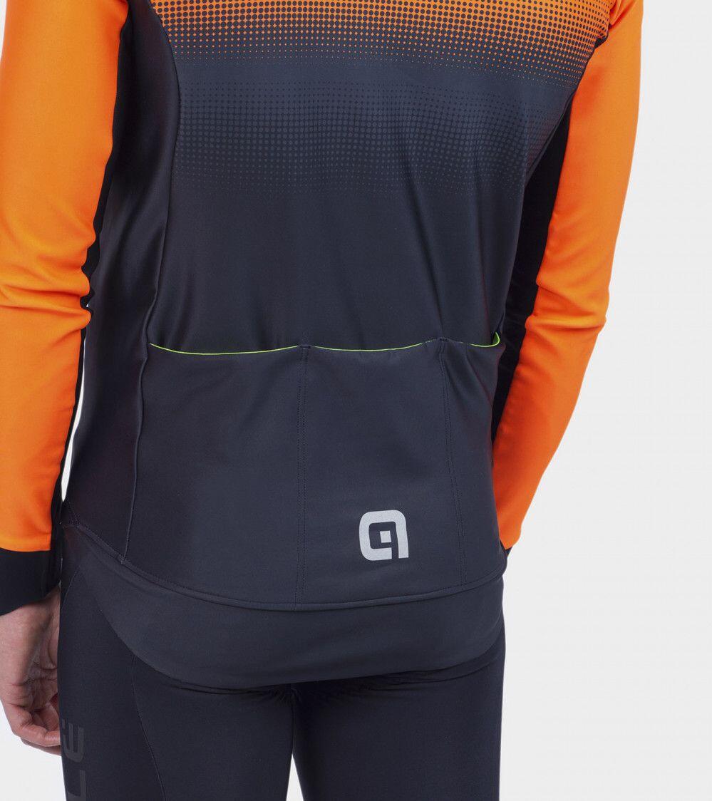 Veste Manches Longues Alé Gradient Noir/Orange Fluo 6/7