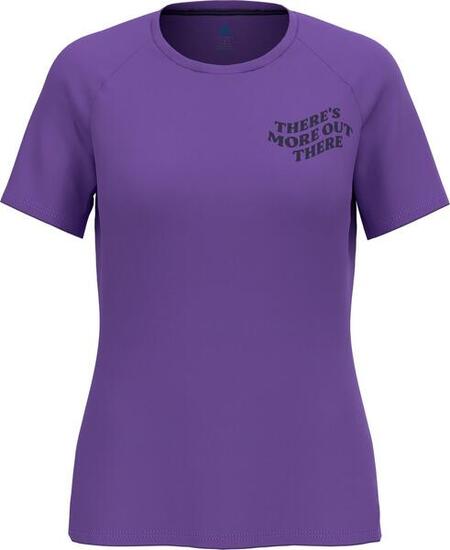 Odlo Essential Print dames Jersey met korte mouwen paars