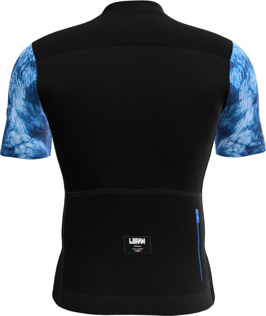 Maillot Manches Courtes LeBram Ventoux Élément Bleu Noir 3/3