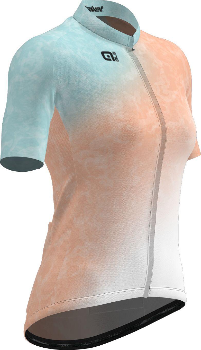 Maglia Manica Corta Donna Alé Asphalt Pastel — Blu e Mint, 3 Tasche 2/4