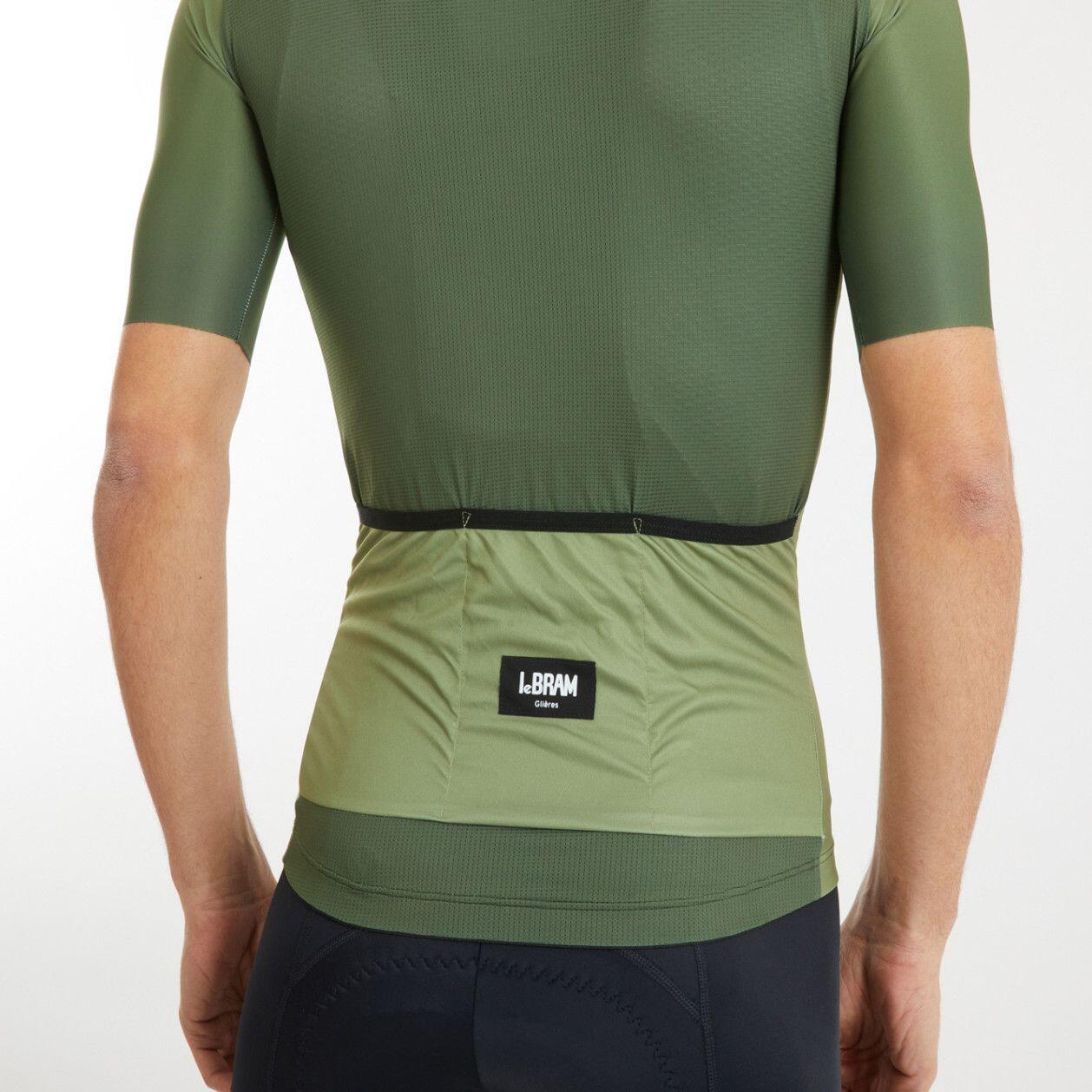 LeBram Glières Short Sleeve Jersey Khaki Green 3/5