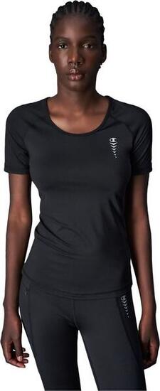 Kurzarmshirt für Damen Champion C-Tech Schwarz