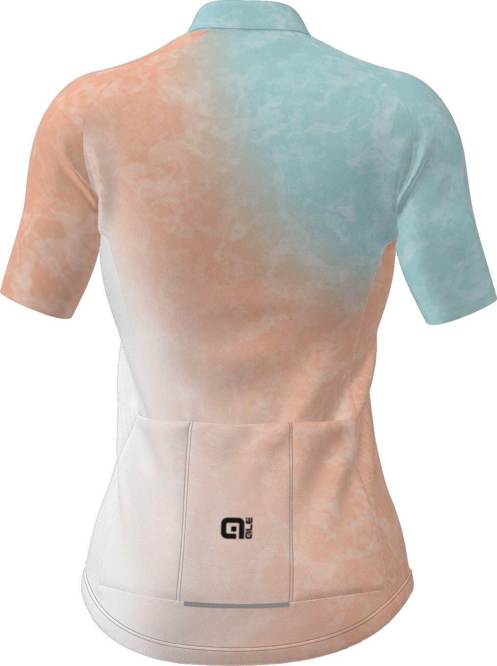 Maglia Manica Corta Donna Alé Asphalt Pastel — Blu e Mint, 3 Tasche 4/4