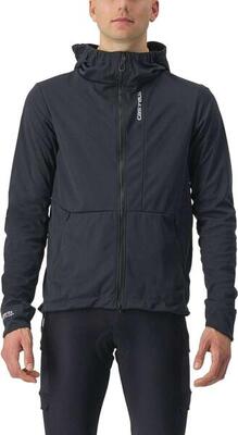 Castelli trail hoodie lange mouw jas zwart