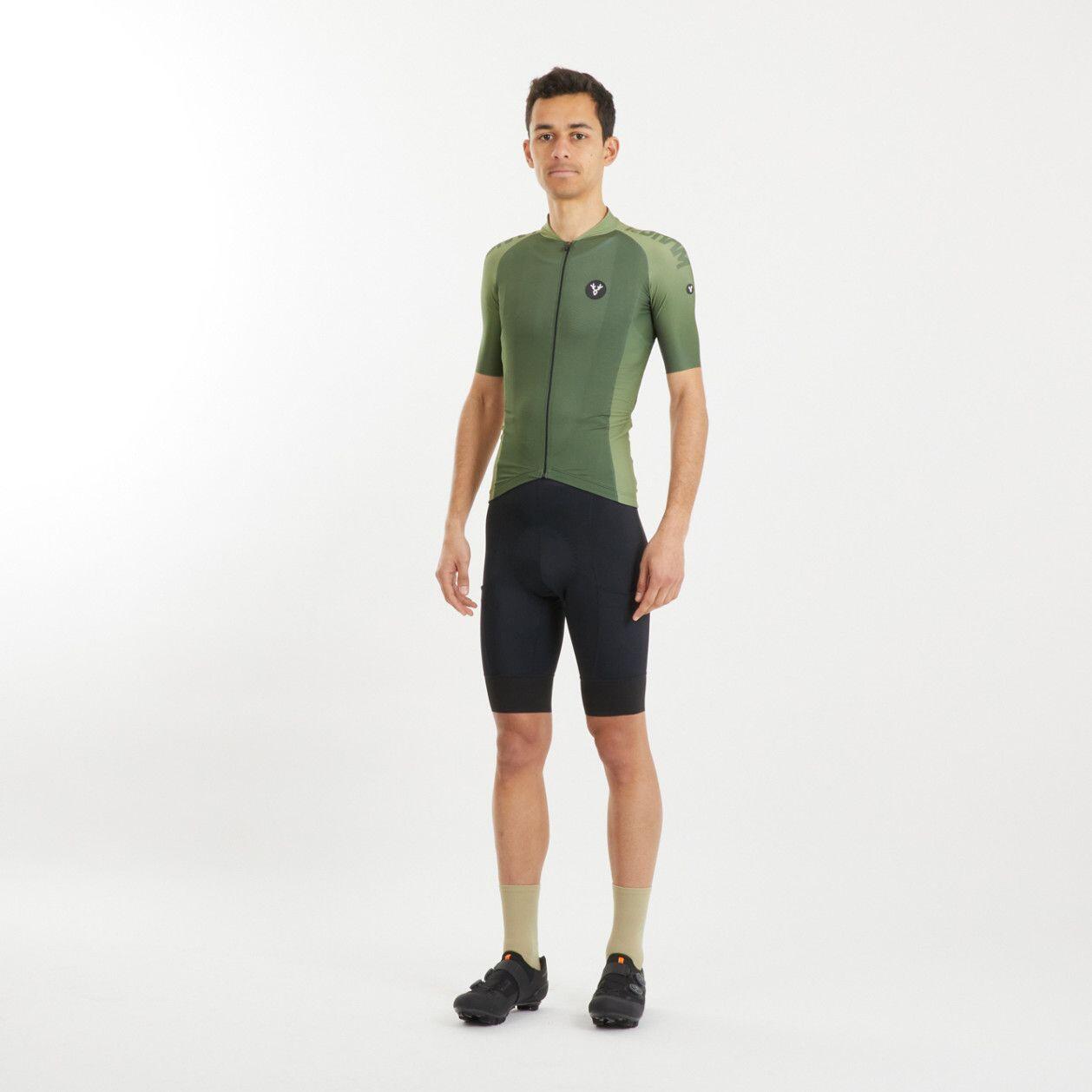 LeBram Glières Short Sleeve Jersey Khaki Green 5/5