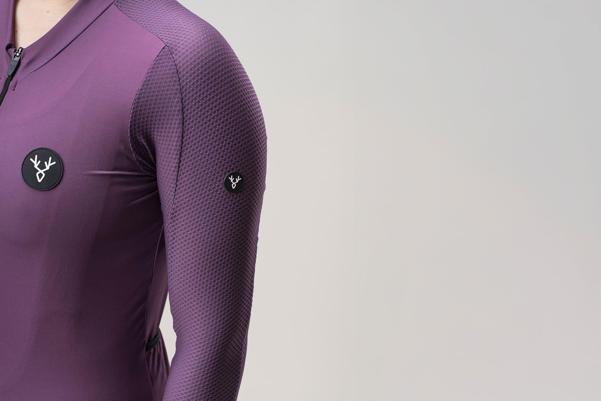 Maillot Manches Longues Femme LeBram Turini Violet Prune 4/7