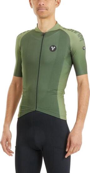 Maillot Manches Courtes LeBram Glières Vert Kaki