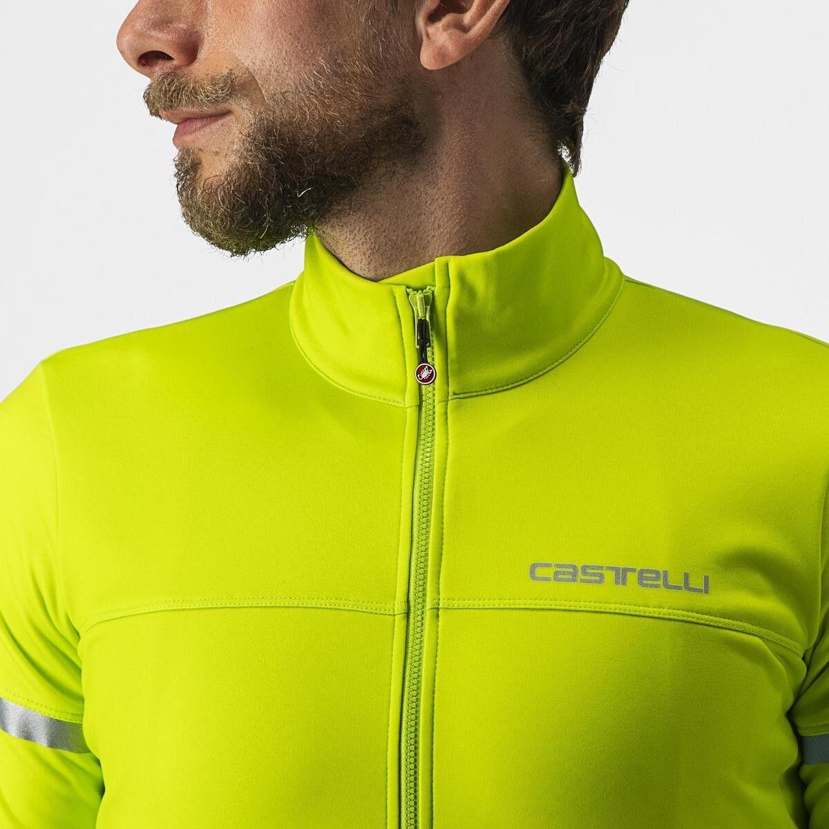 Castelli Fondo 2 camisola de cal amarelo/reflexo 4/7