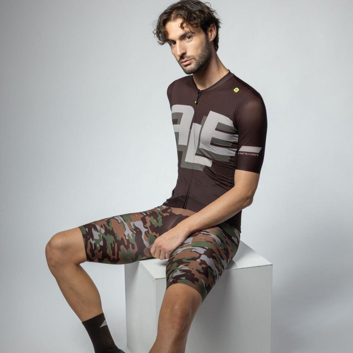 Maglia a maniche corte Alé Sauvage Brown 3/7
