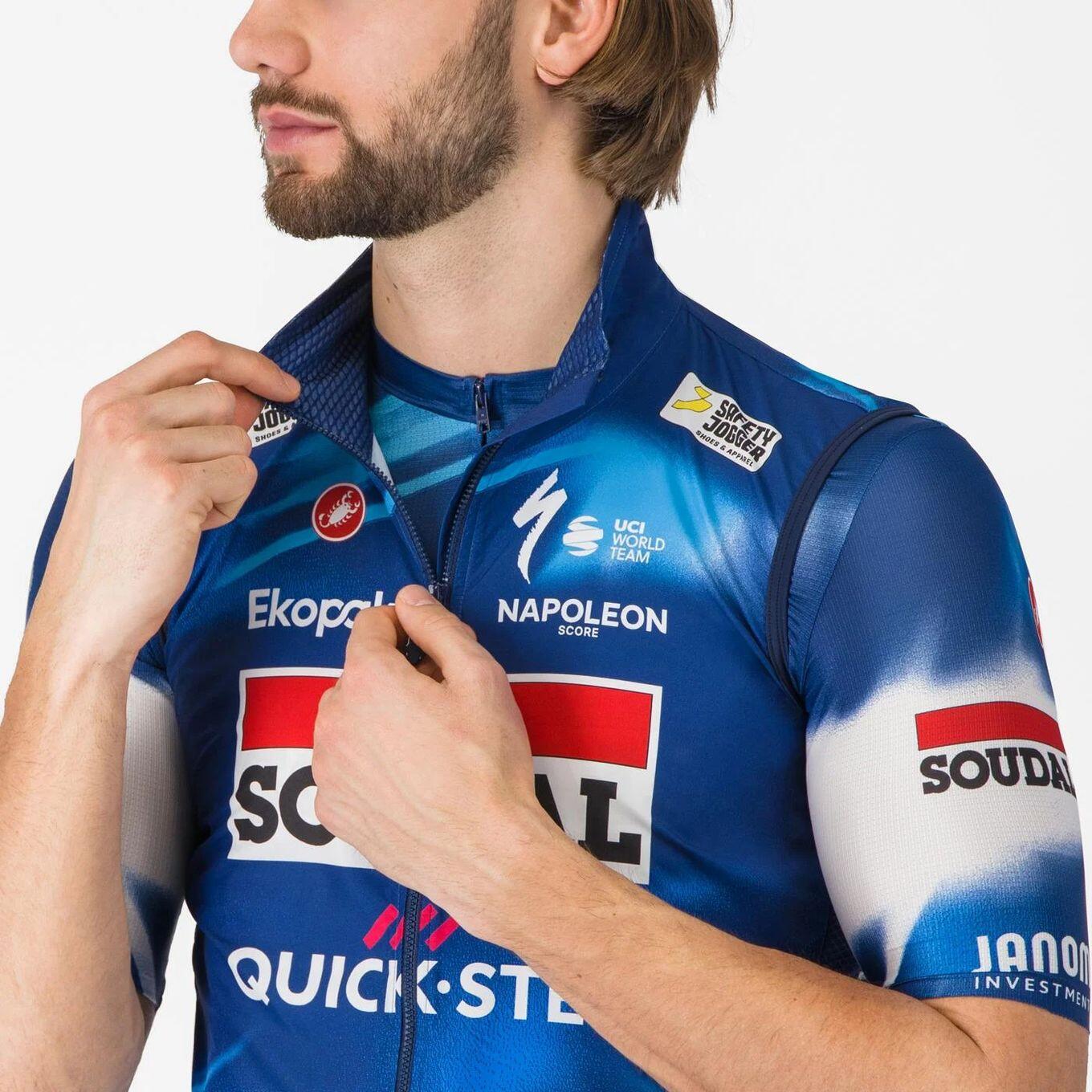 Gilet Coupe Vent Castelli Pro Light Soudal Quick-Step 2025 3/4