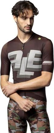 Alé Sauvage Bruin Jersey met Korte mouwen