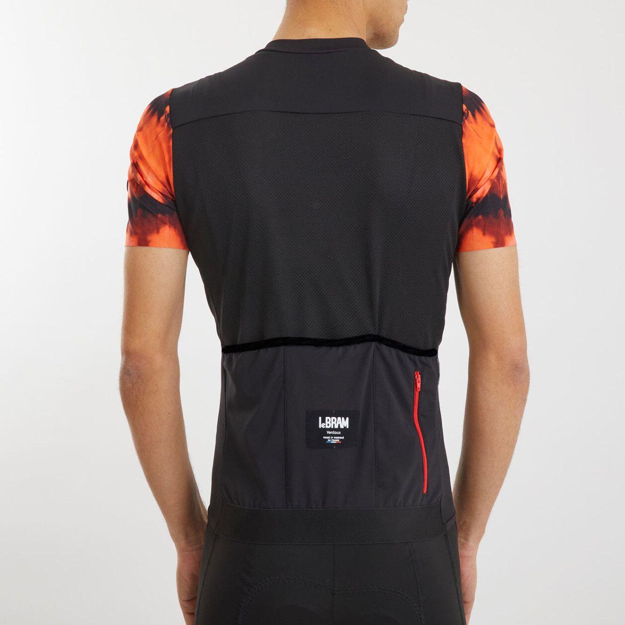 Maillot Manches Courtes LeBram Ventoux Élément Orange Noir 5/7
