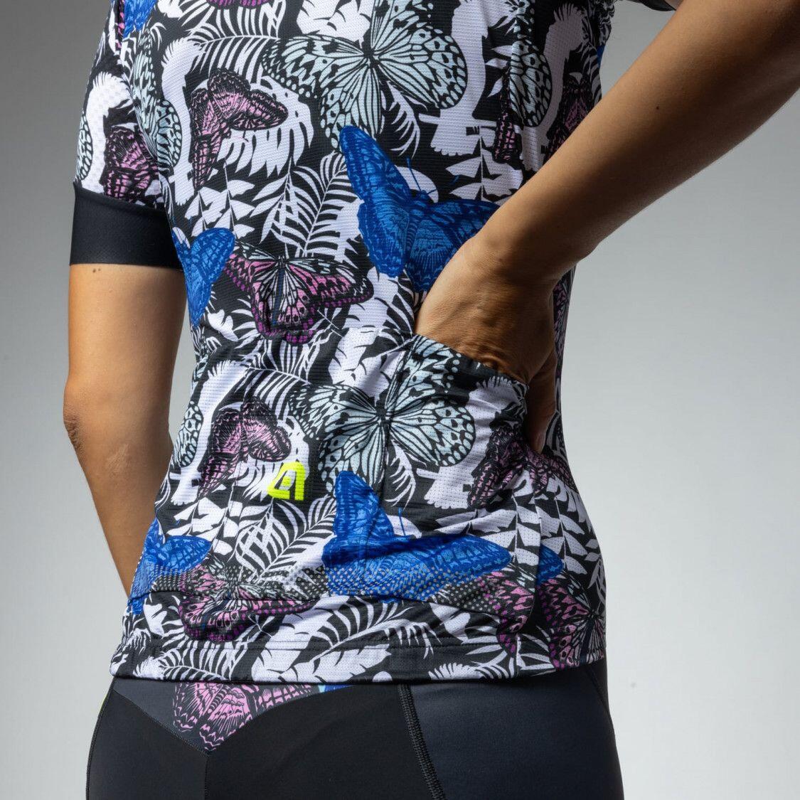 Maglia a manica corta Alé Vanessa Donna Blu/Nero 4/7