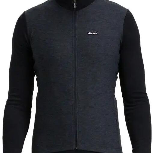 Maillot Manches Longues Santini Pure Noir