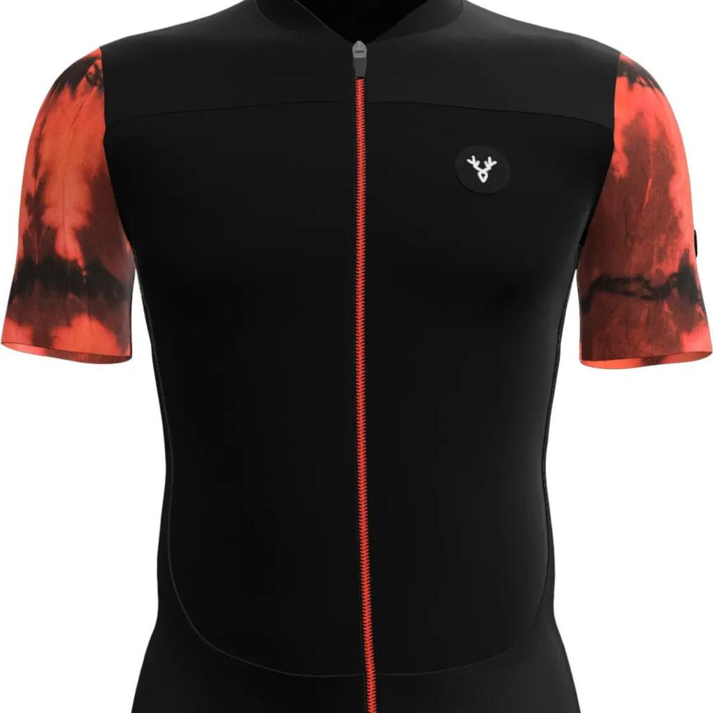 LeBram Ventoux Élément Short Sleeves Jersey Orange Black