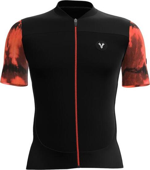 Maillot Manches Courtes LeBram Ventoux Élément Orange Noir