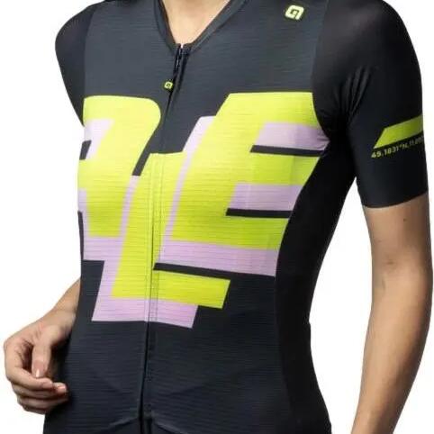 Maillot Manches Courtes Femme Alé Sauvage Noir