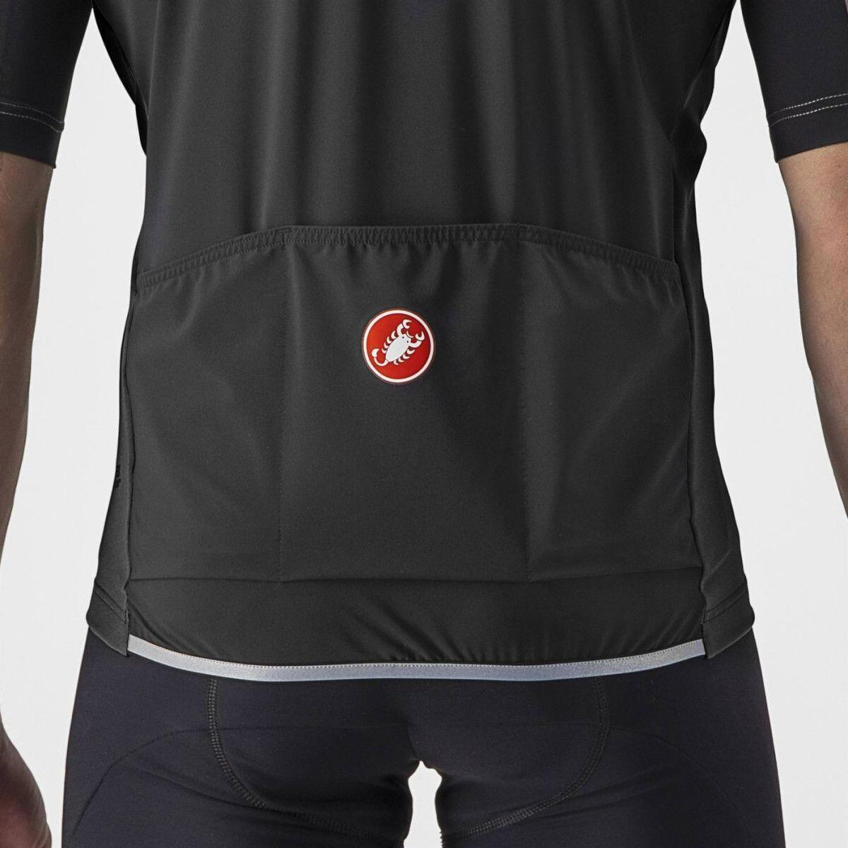 Castelli Perfetto RoS 2 Wind Short Sleeve Jersey Light/Dark Grey 3/7