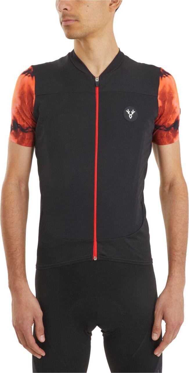 Maillot Manches Courtes LeBram Ventoux Élément Orange Noir 4/7