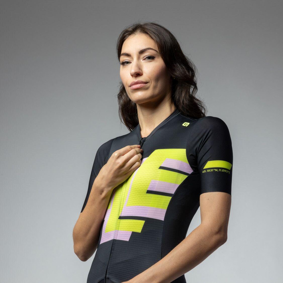 Maillot Femme Alé Savage Manches Courtes Noir Imprimé 4/7