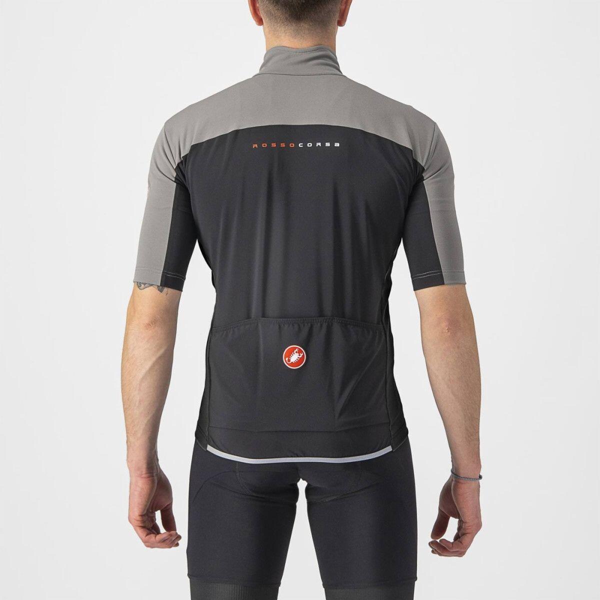 Castelli Perfetto RoS 2 Wind Short Sleeve Jersey Light/Dark Grey 2/7