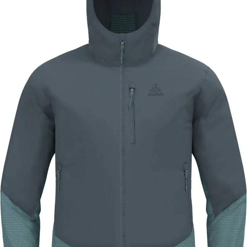 Odlo Ascent Grey/Blue Hybrid Jacket