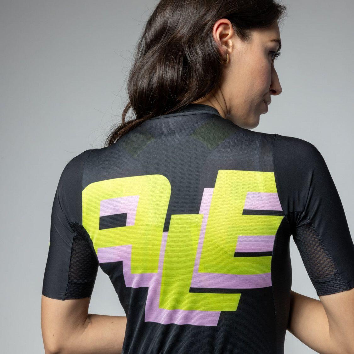 Maillot Femme Alé Savage Manches Courtes Noir Imprimé 6/7