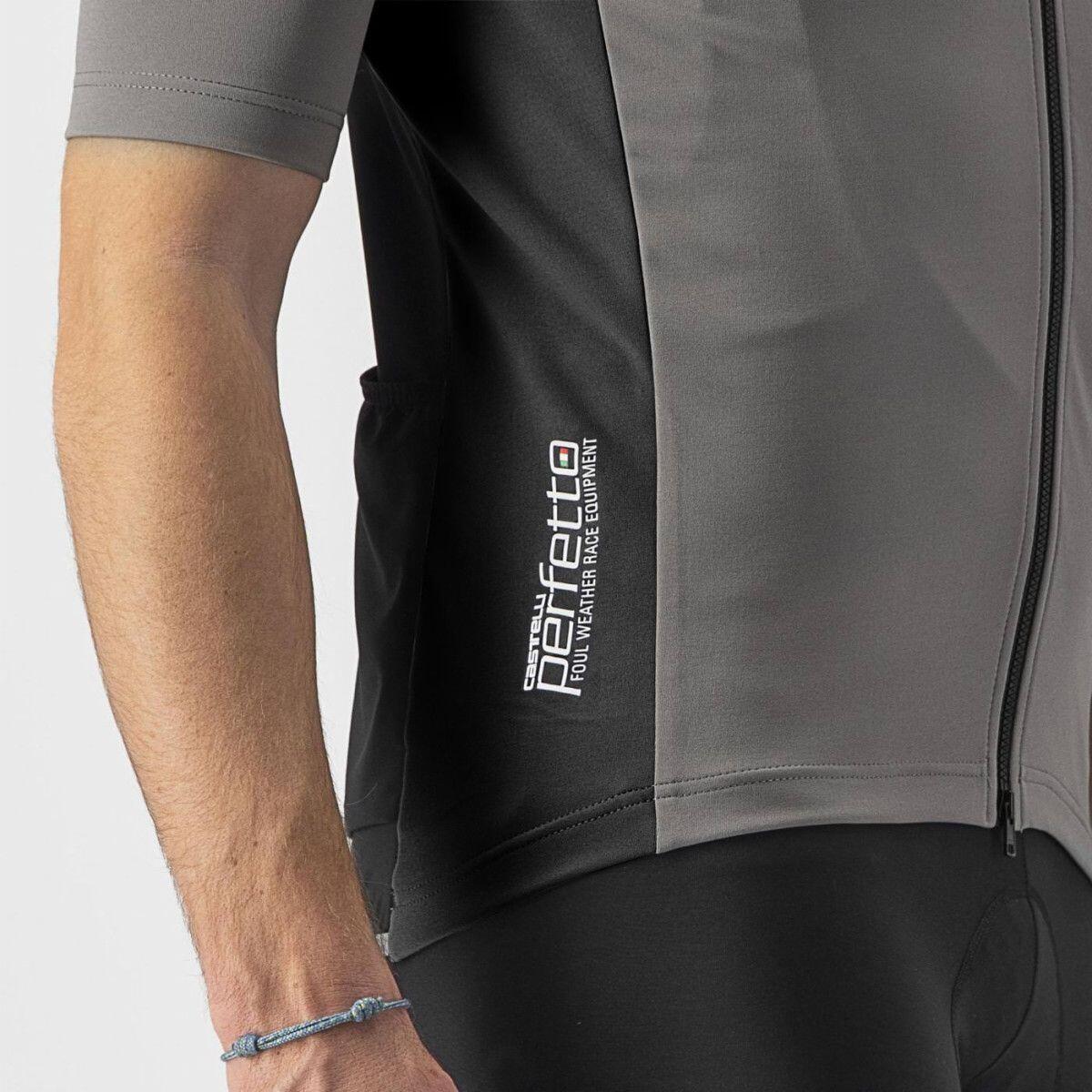 Castelli Perfetto RoS 2 Wind Short Sleeve Jersey Light/Dark Grey 5/7