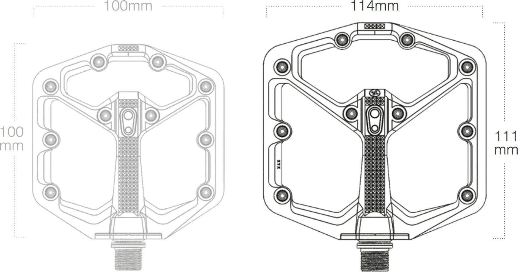 Crankbrothers Stamp 7 Large Flat Pedals Orange 4/4