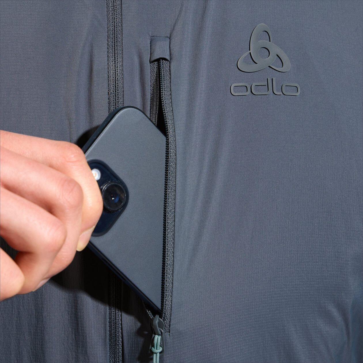 Odlo Ascent Hybrid Jacket Grigio/Blu 6/7
