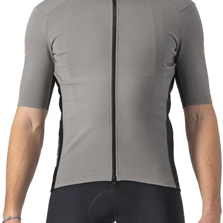 Castelli Perfetto RoS 2 Wind Short Sleeve Jersey Light/Dark Grey