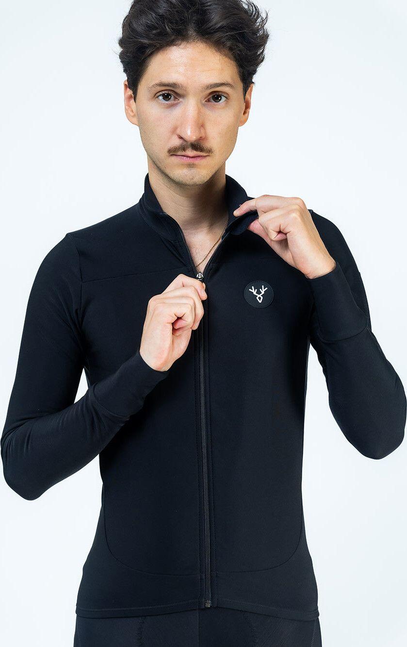 LeBram Ventoux Uni Long Sleeve Jersey Preto 4/5