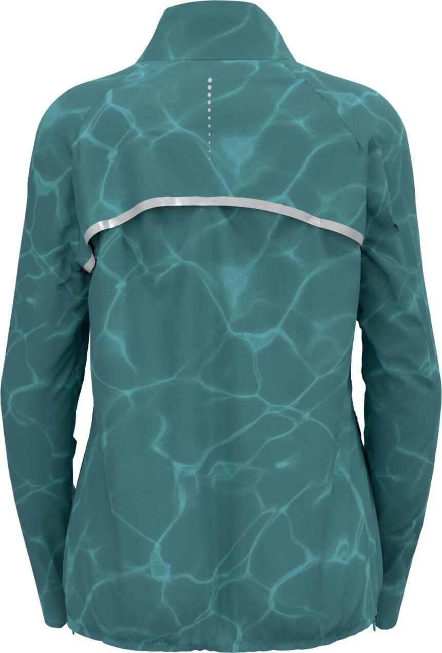 Veste Running Odlo Zeroweight Print Bleu Femme 2/4
