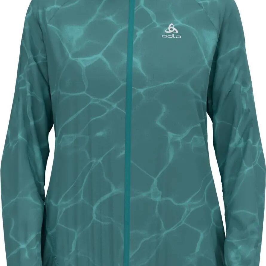 Odlo Zeroweight Print Women's Running Jacket Blue