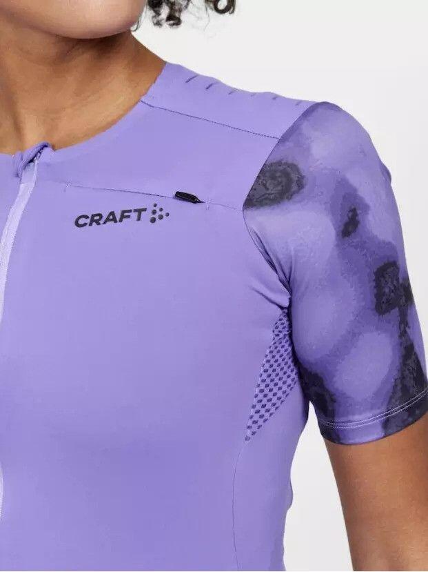 Maillot manches courtes vélo Craft Pro Gravel Violet Femme 3/6