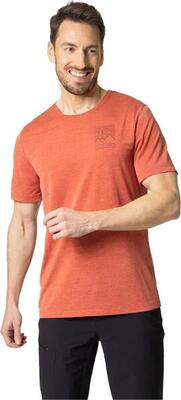 Odlo ascent 365 linear short sleeve jersey red