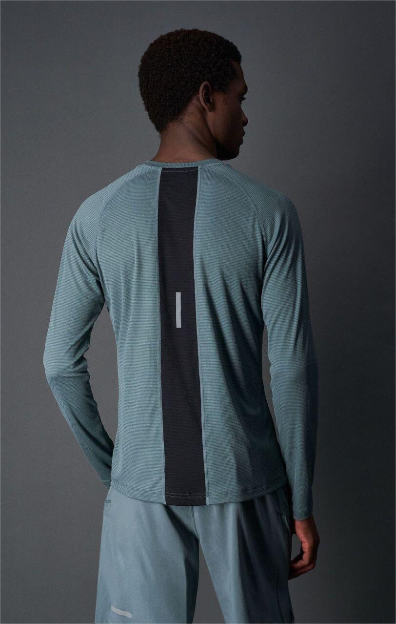 Champion Quick-Dry Langarmshirt Blau 3/5