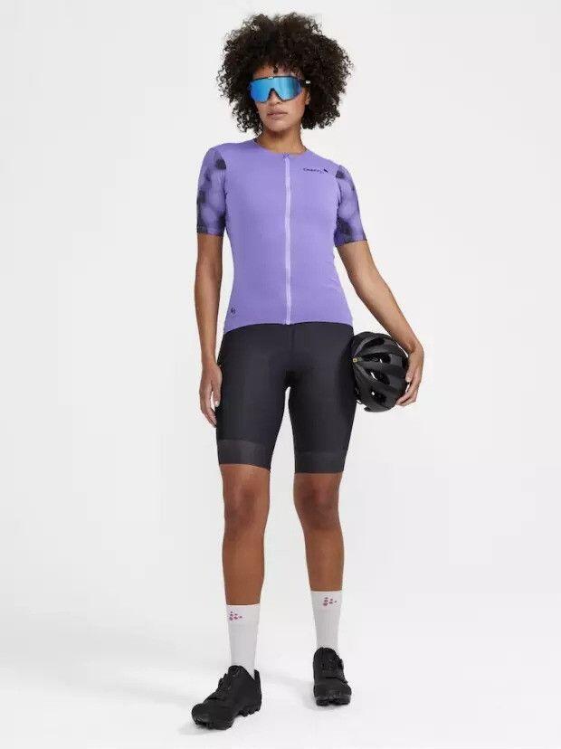 Maillot manches courtes vélo Craft Pro Gravel Violet Femme 5/6