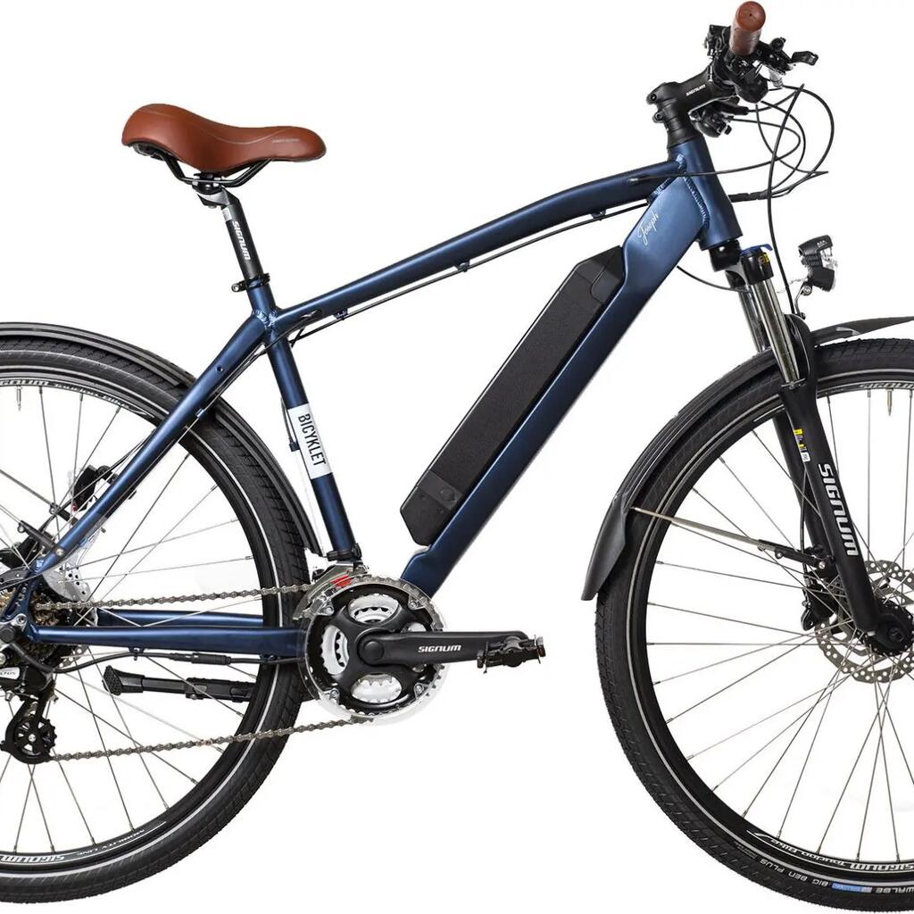 Bicyklet Joseph Electric Hybrid Bike Shimano Altus 7S 417 Wh 700 mm Blue