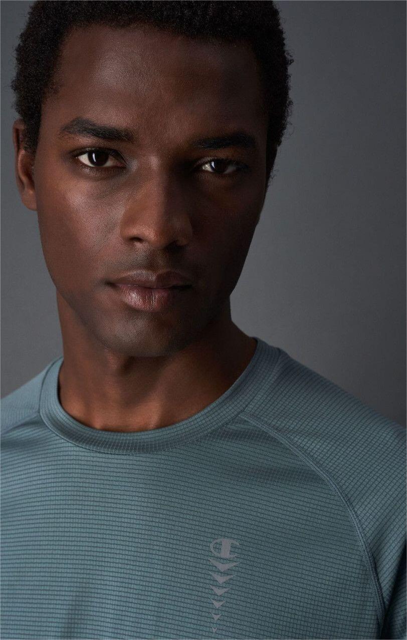 Champion Quick-Dry Langarmshirt Blau 2/5